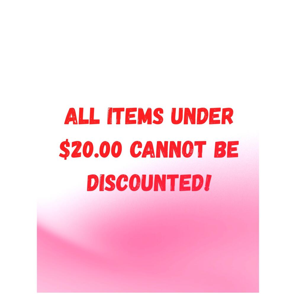 Discount Cannot be Applied to Items Under $20.00